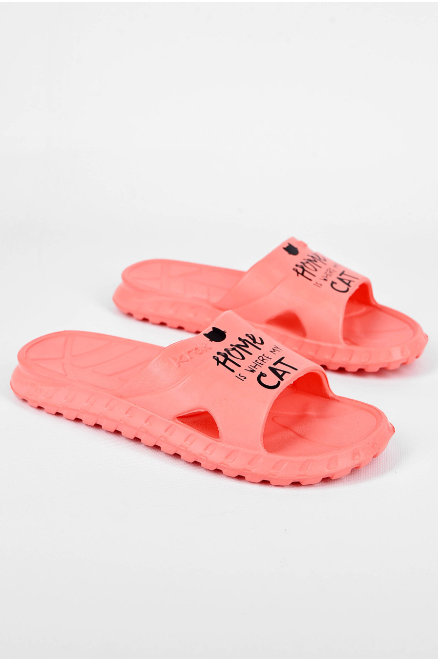 Шльопанці піна жіночі коралового кольору С-74 198914 Шльопанці піна жіночі коралового кольору С-74 198914