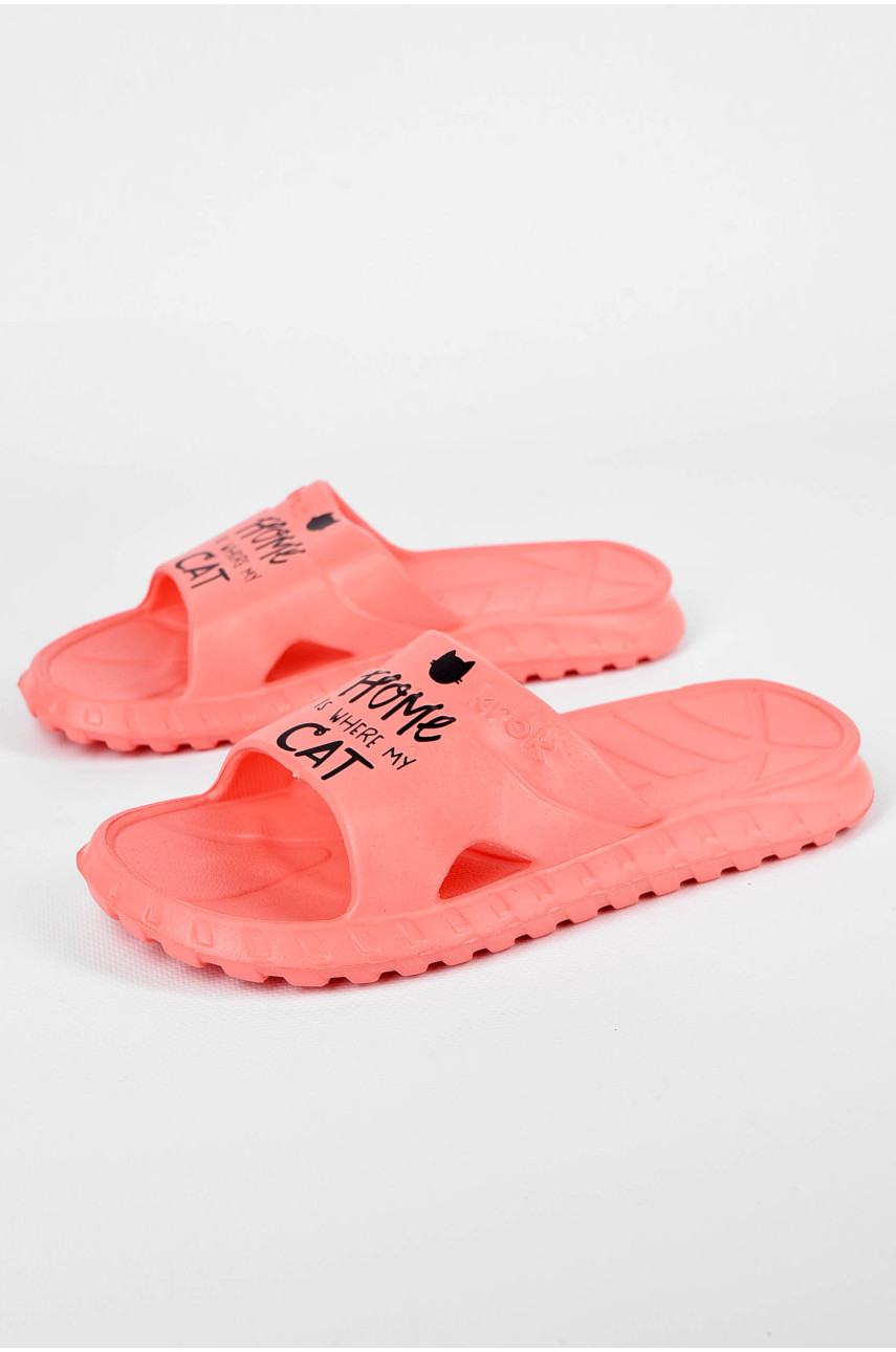 Шльопанці піна жіночі коралового кольору С-74 198914 Шльопанці піна жіночі коралового кольору С-74 198914