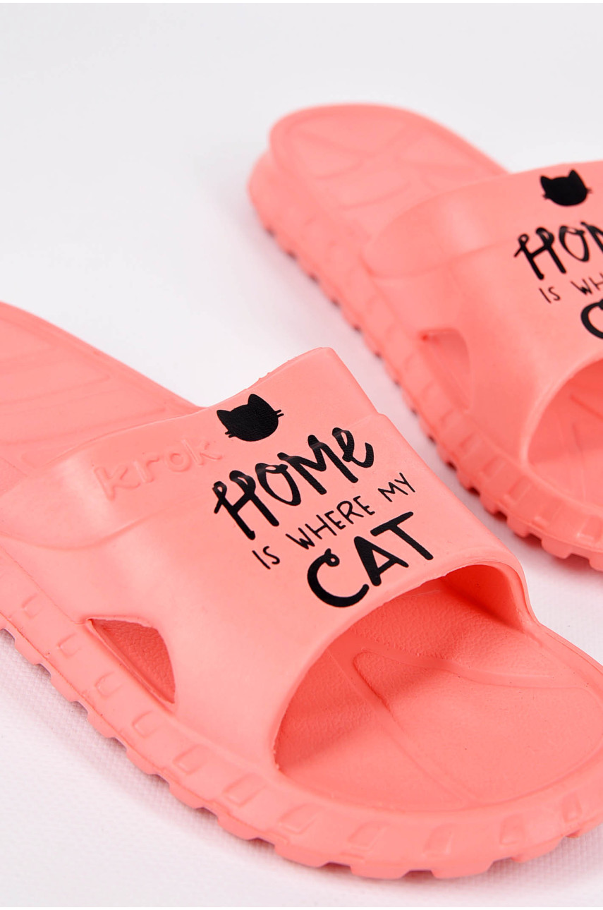 Шльопанці піна жіночі коралового кольору С-74 198914 Шльопанці піна жіночі коралового кольору С-74 198914