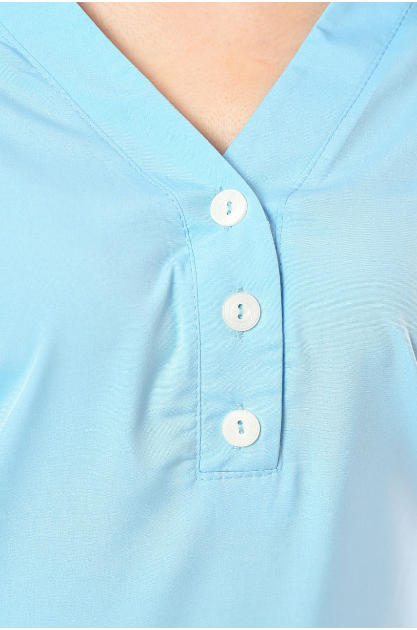 Рубашка жіноча бакитного  кольору 1518 198926