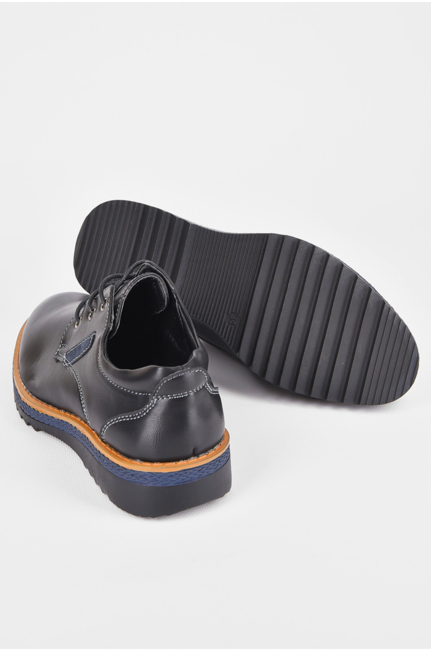 Туфлі дитячі для хлопчика чорного кольору С-6627 198934