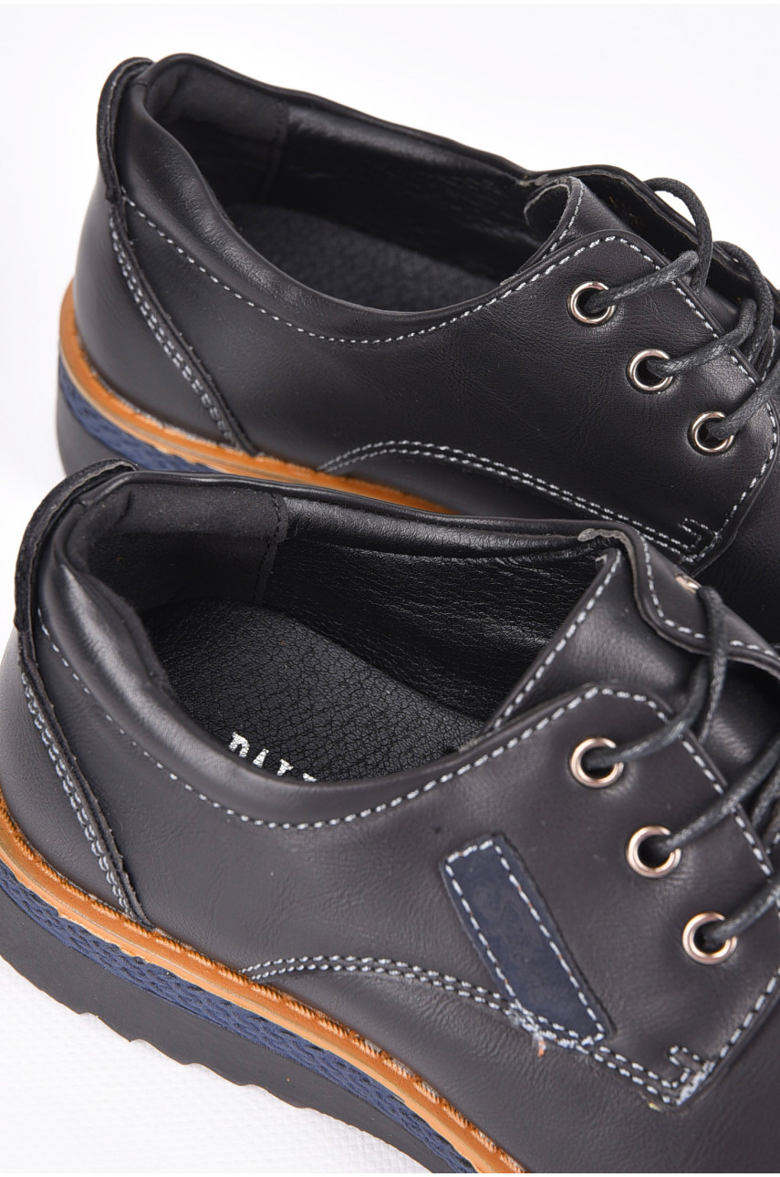 Туфлі дитячі для хлопчика чорного кольору С-6627 198934