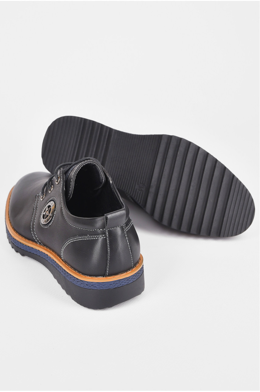 Туфлі дитячі для хлопчика чорного кольору С-6627 198935