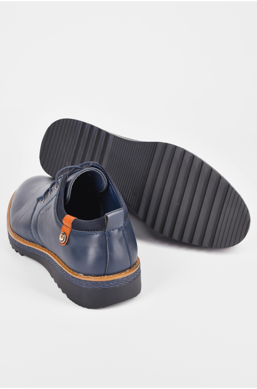 Туфлі підліткові для хлопчика темно-синього кольору D5628-1 198938