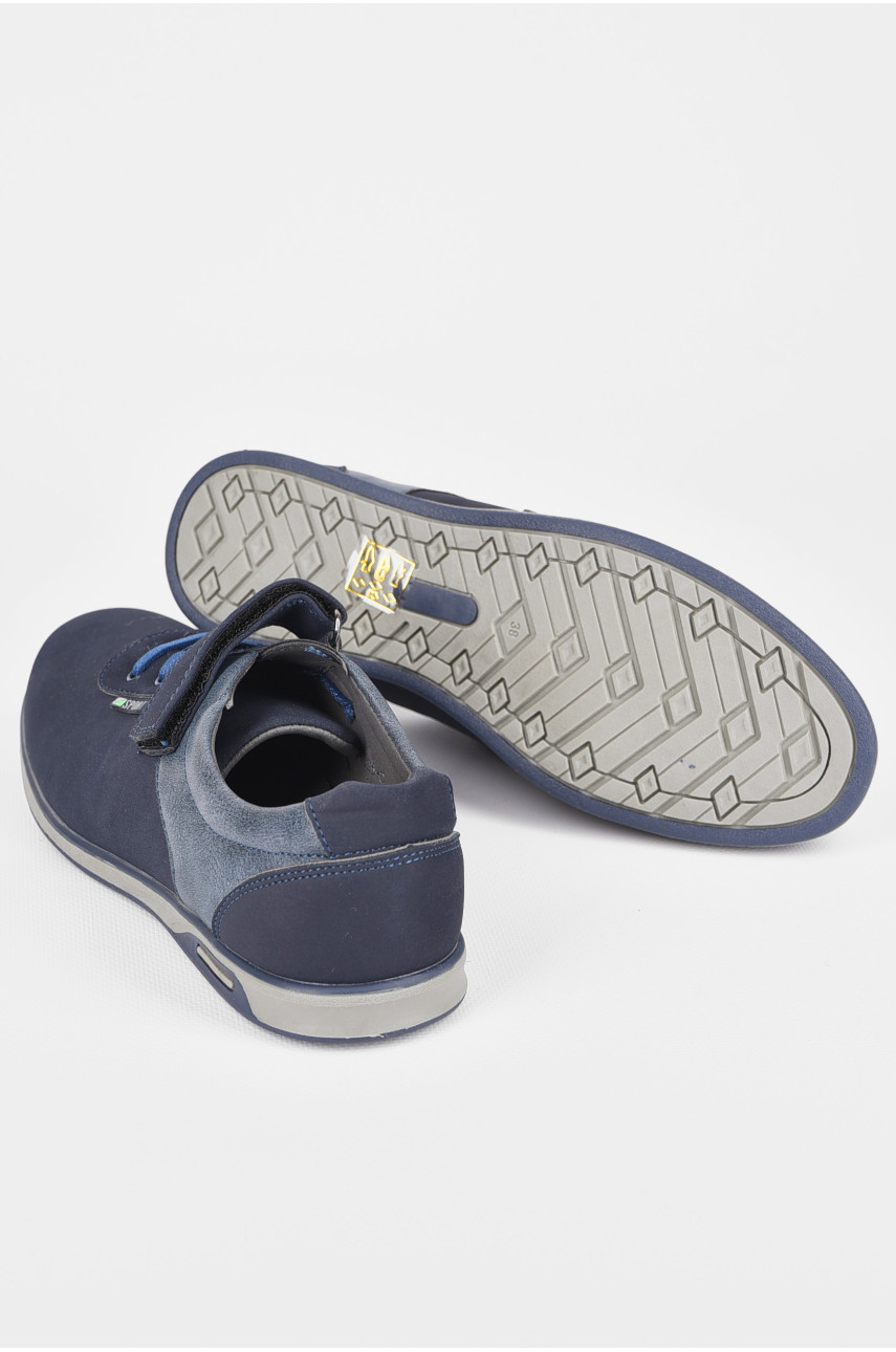 Туфлі підліткові для хлопчика темно-синього кольору 5695C 198947