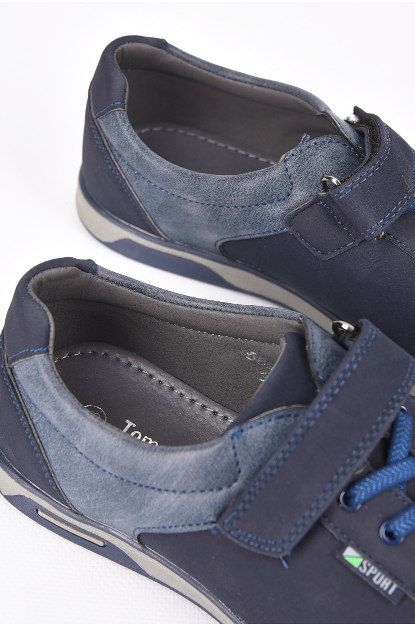 Туфлі підліткові для хлопчика темно-синього кольору 5695C 198947