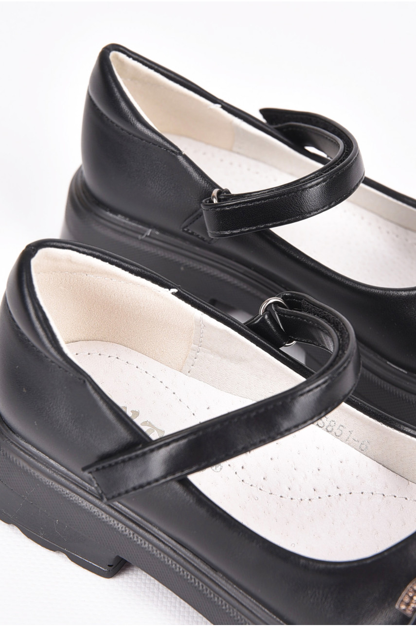 Туфлі дитячі для дівчинки чорного кольору 851-6 198949