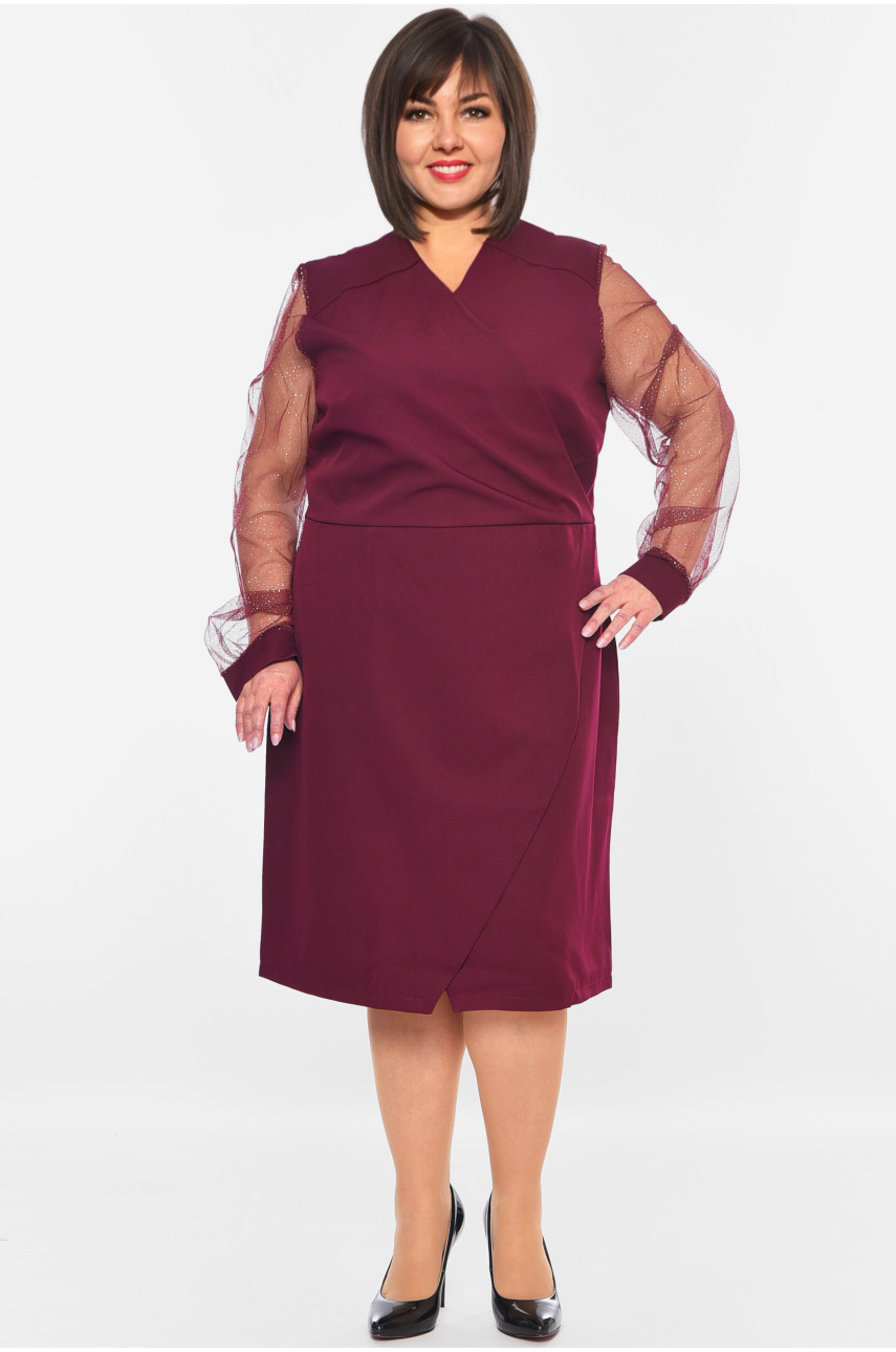 Платье женское полуботальное фиолетового цвета 145 198953 Платье женское полуботальное фиолетового цвета 145 198953