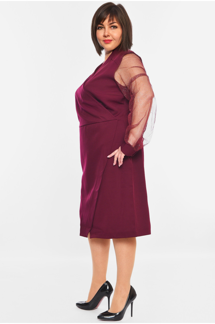 Платье женское полуботальное фиолетового цвета 145 198953 Платье женское полуботальное фиолетового цвета 145 198953