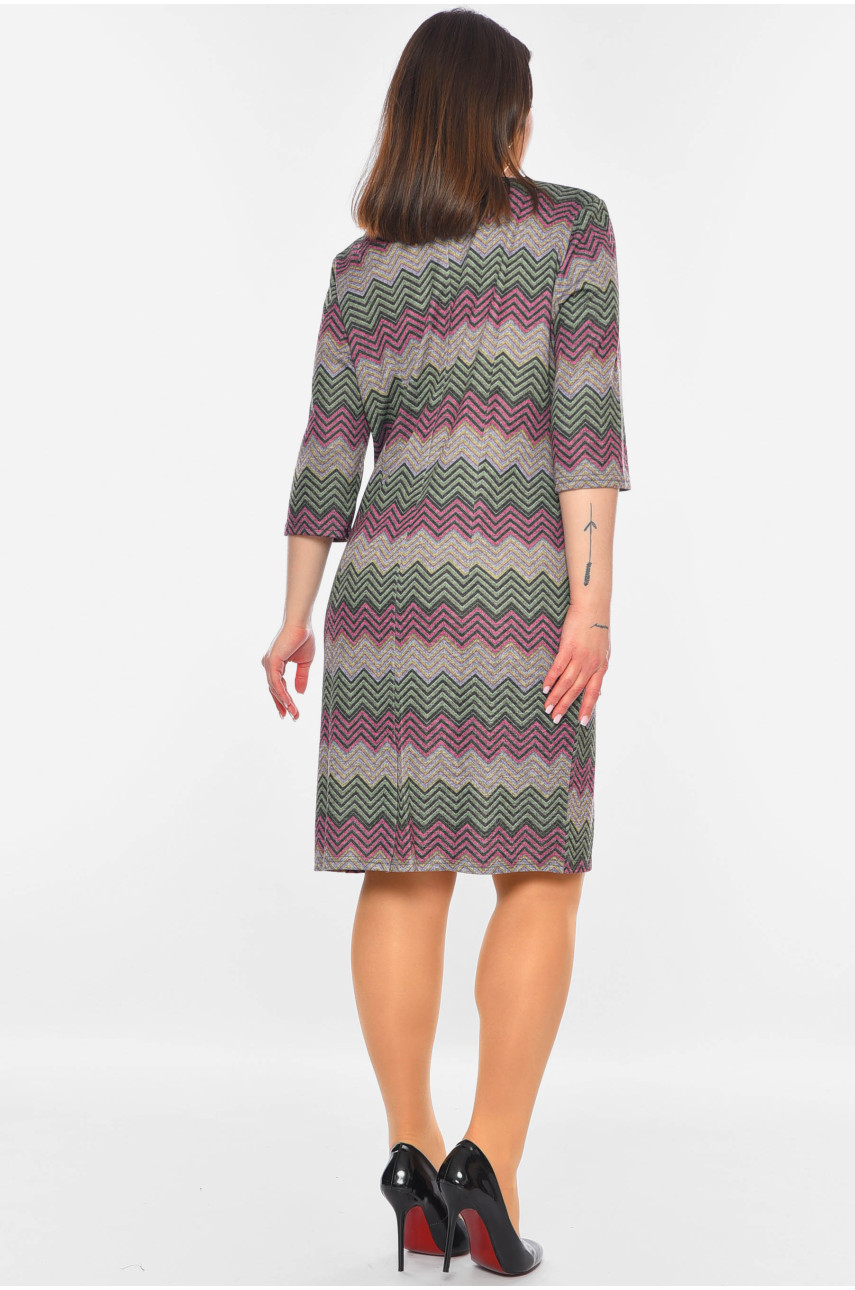 Платье женское серого цвета 198961 Платье женское серого цвета 198961