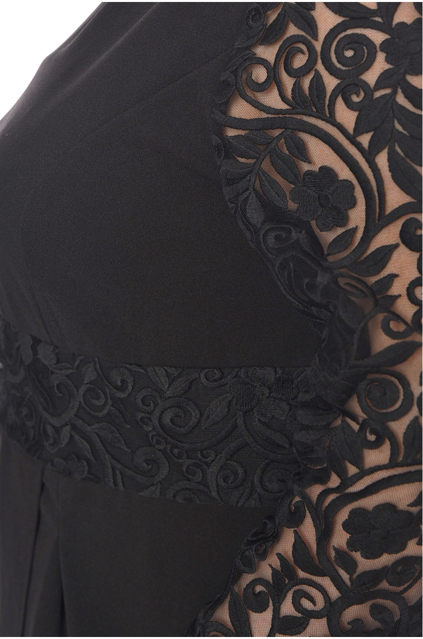 Платье женское полуботальное черного цвета 232 198971 Платье женское полуботальное черного цвета 232 198971