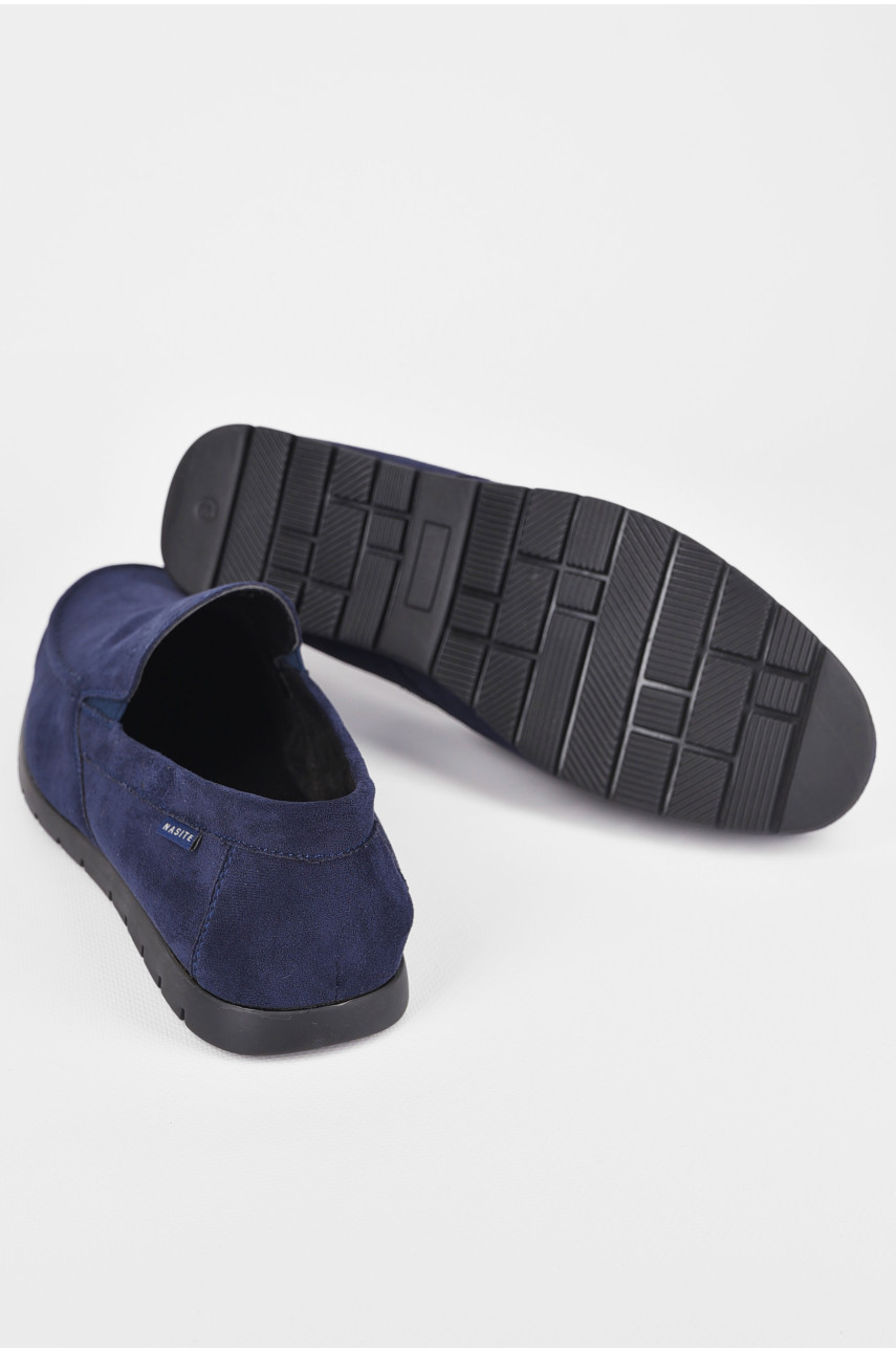 Мокасины мужские темно-синего цвета D61-12B 198977