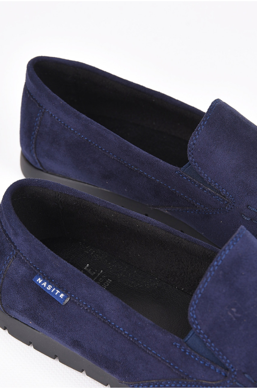 Мокасины мужские темно-синего цвета D61-12B 198977