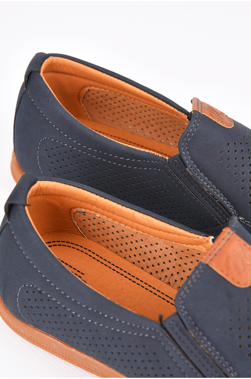 Мокасины мужские темно-синего цвета 81448-2 198980
