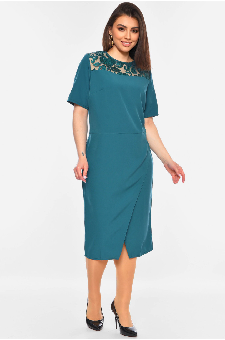 Платье женское зеленого цвета 087 198990 Платье женское зеленого цвета 087 198990