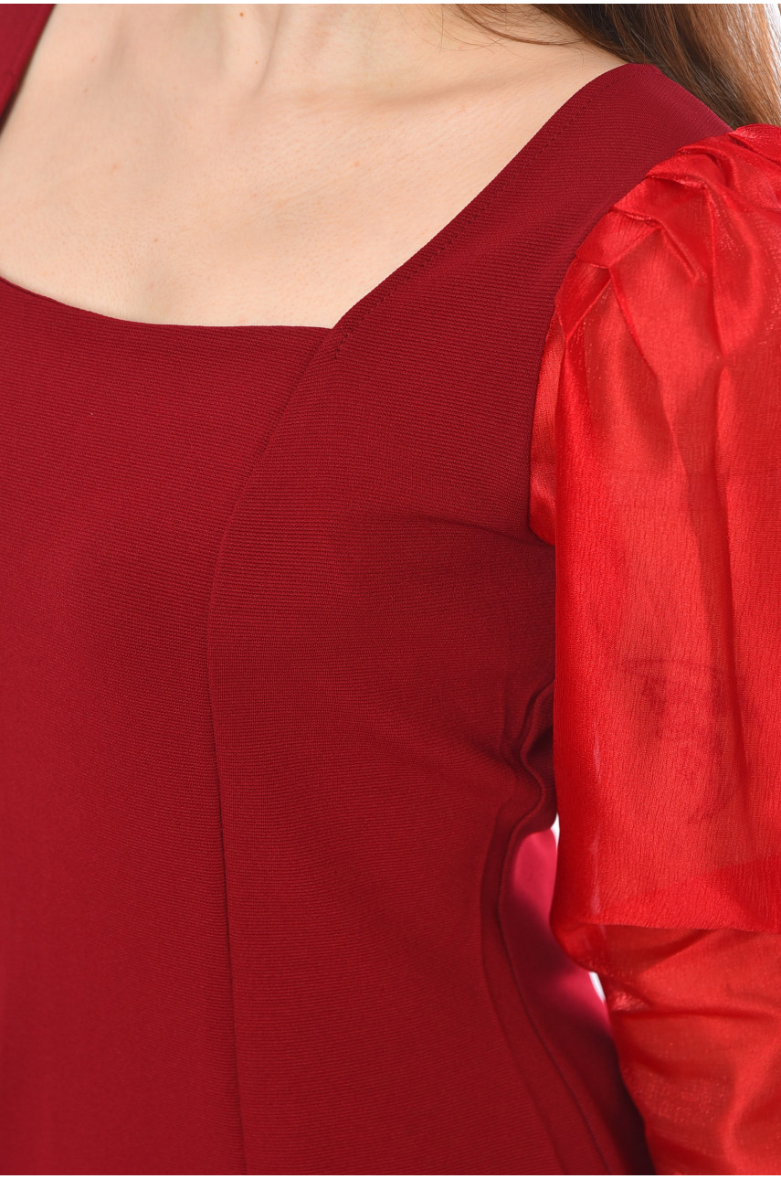 Сукня жіноча бордового кольору 235 199015