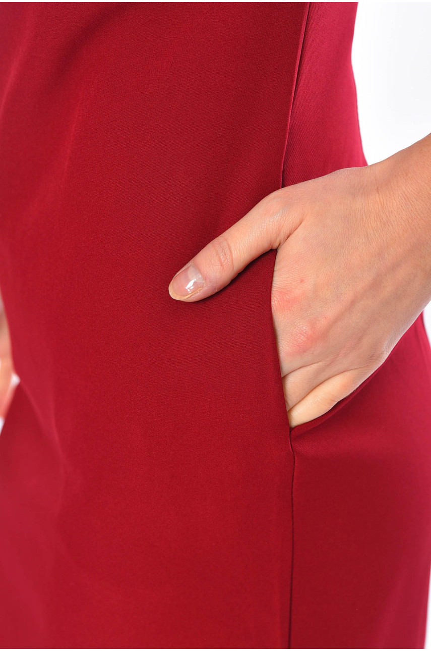 Сукня жіноча бордового кольору 079 199018