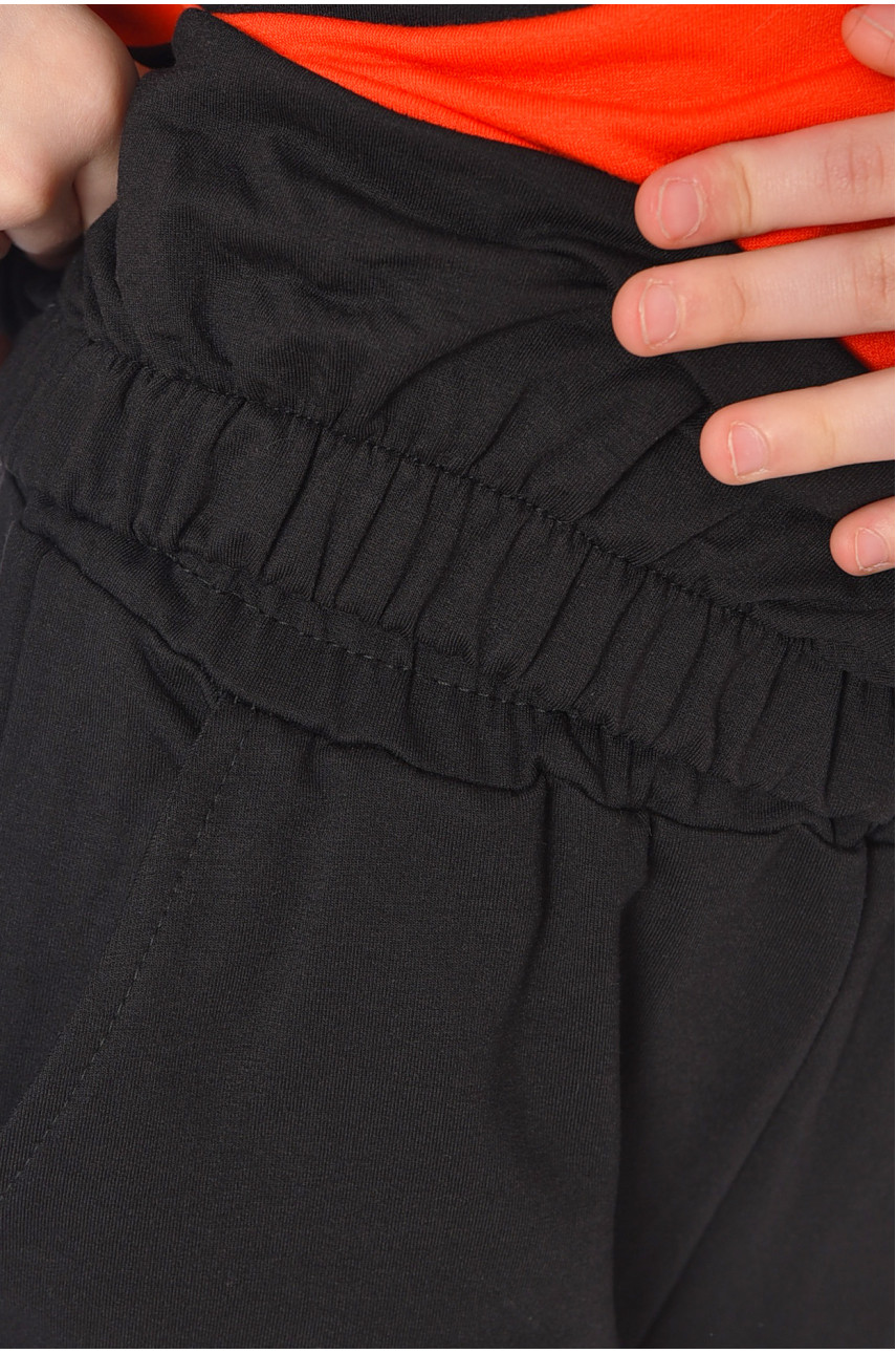 Спортивный костюм детский для девочки черно-кораллового цвета В545 199021