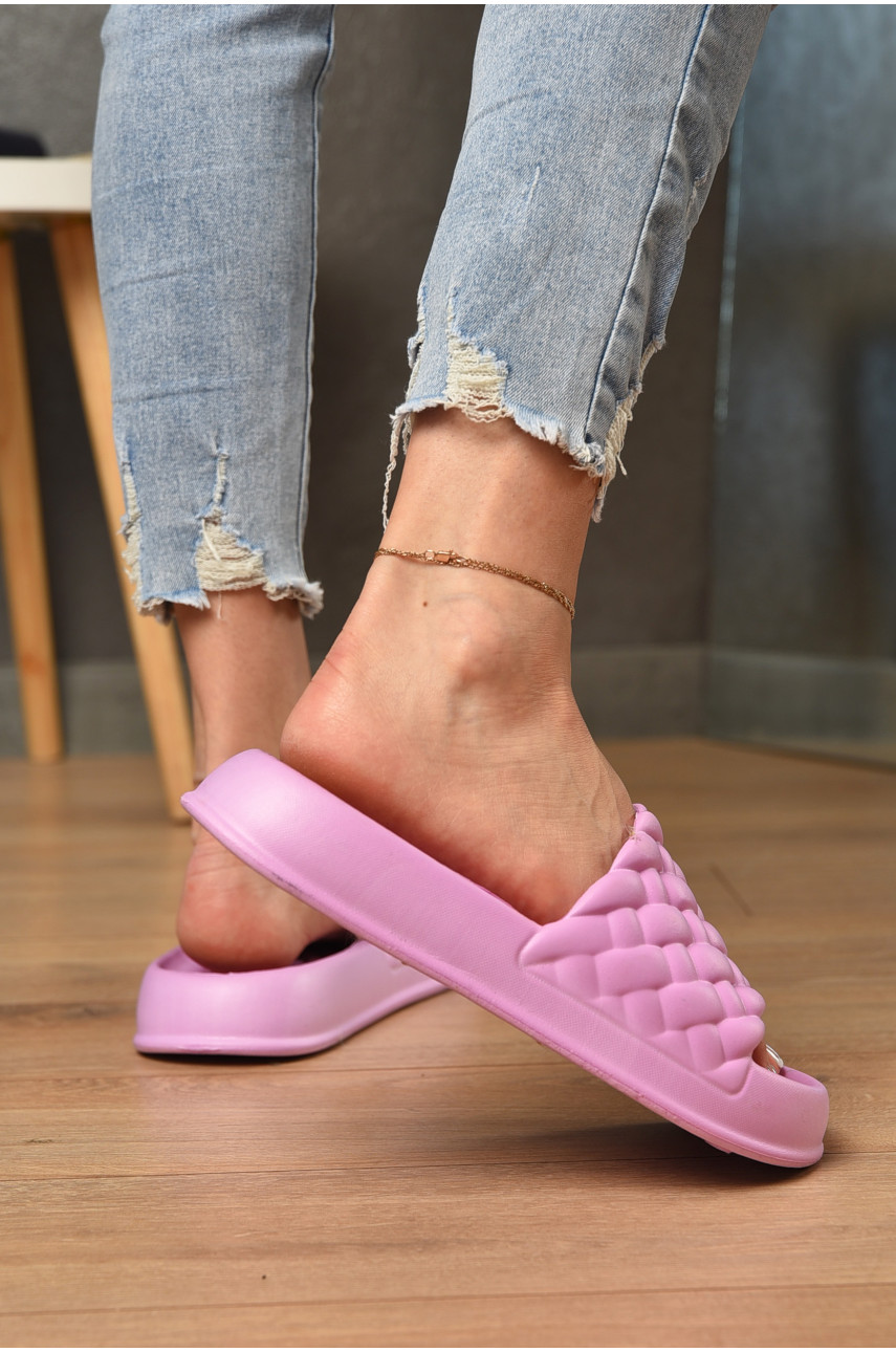 Шлепанцы пена женские розового цвета ПЖ-49 199044