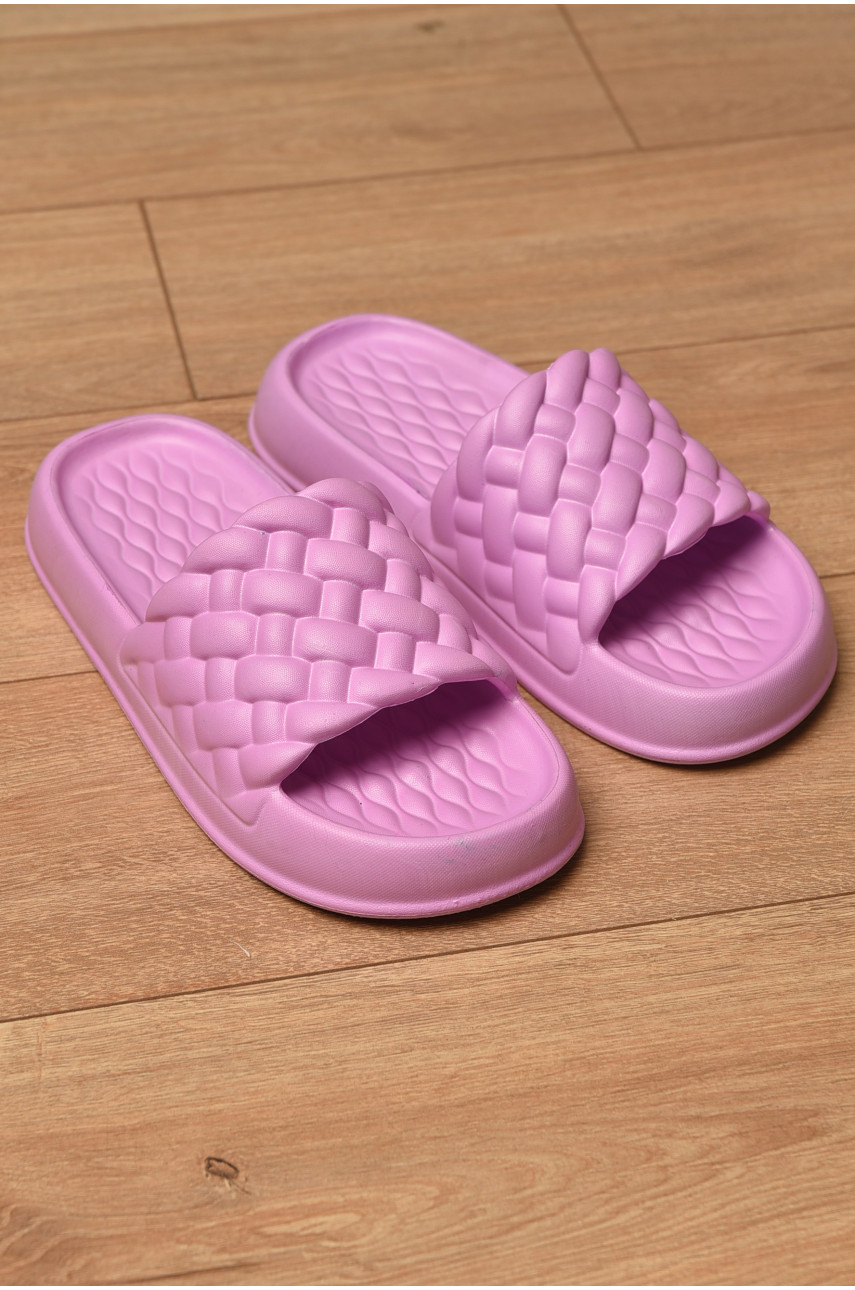 Шлепанцы пена женские розового цвета ПЖ-49 199044