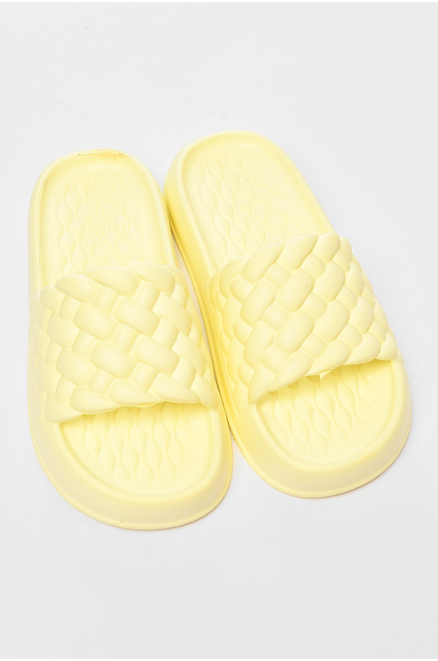 Шлепанцы пена женские молочного цвета ПЖ-49 199048