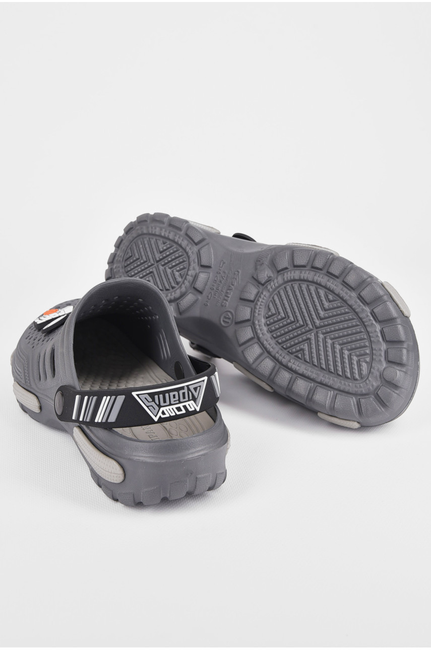 Крокси чоловічі темно-сірого кольору СМ-118 199060