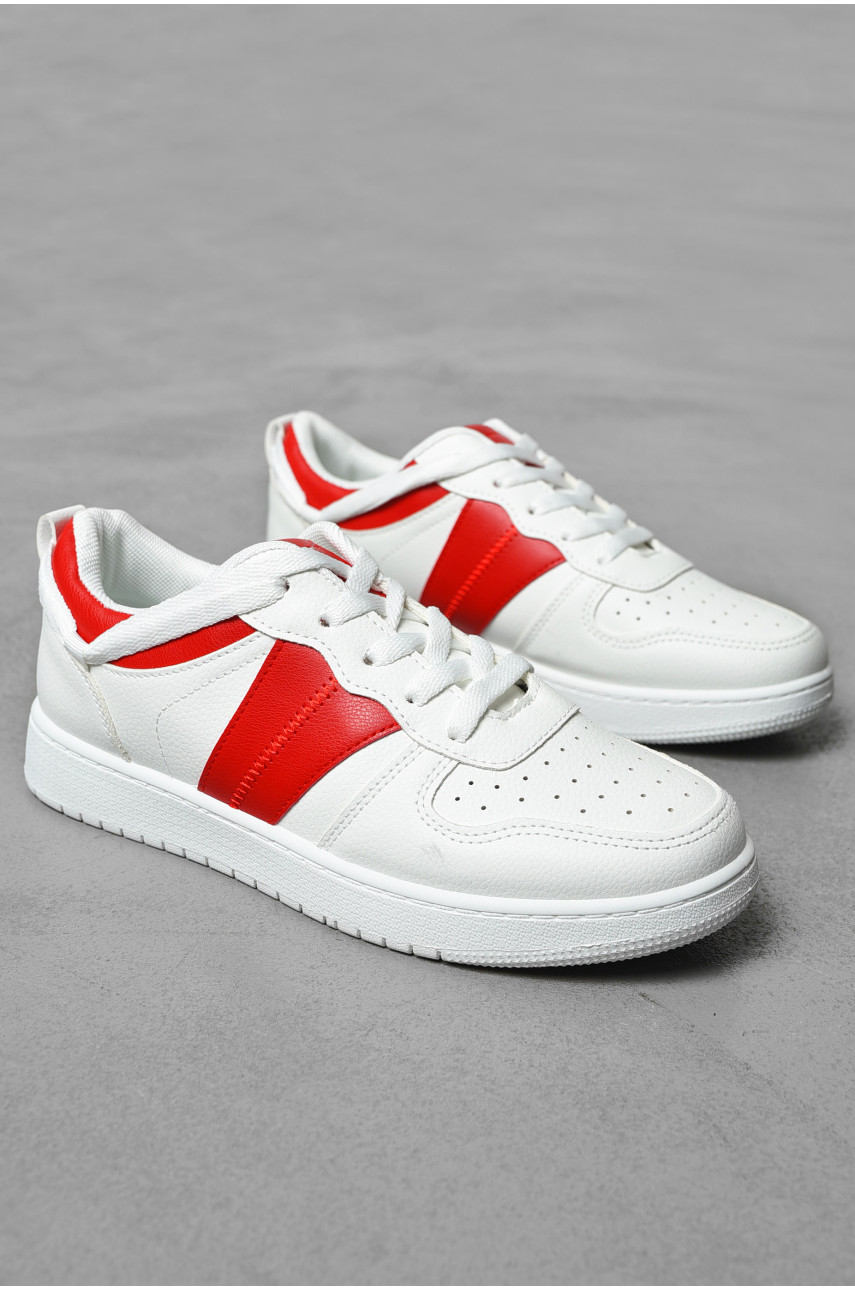 Кросівки чоловічі білого кольору на шнурівці 2124-4 199065 Кросівки чоловічі білого кольору на шнурівці 2124-4 199065