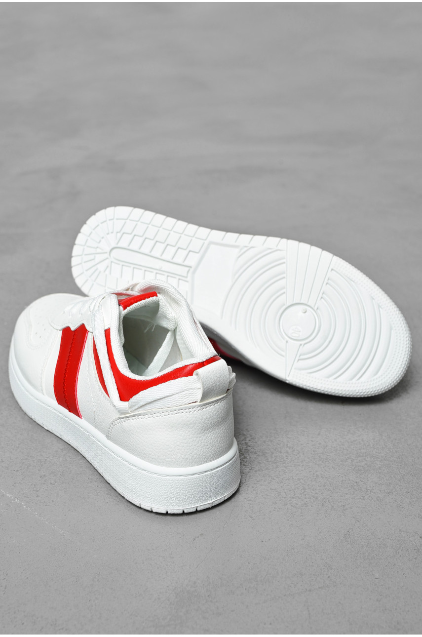 Кросівки чоловічі білого кольору на шнурівці 2124-4 199065 Кросівки чоловічі білого кольору на шнурівці 2124-4 199065