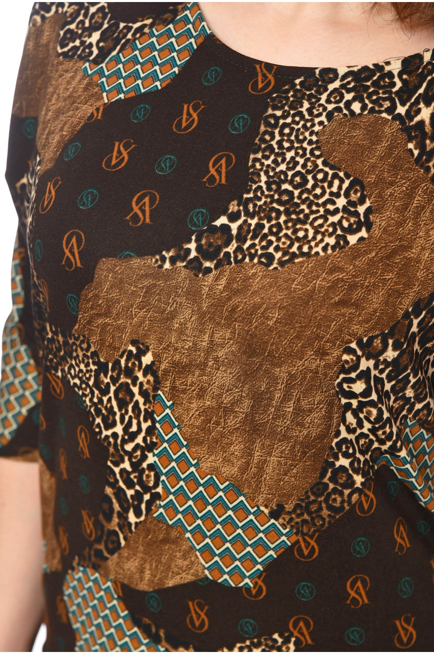 Сукня жіноча коричневого кольору 1020 199084