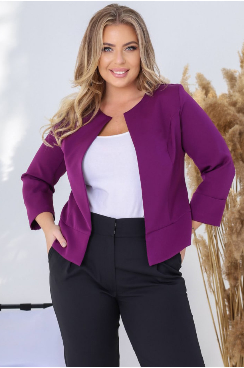 Піджак жіночий темно-фіолетового кольору 1050 199136