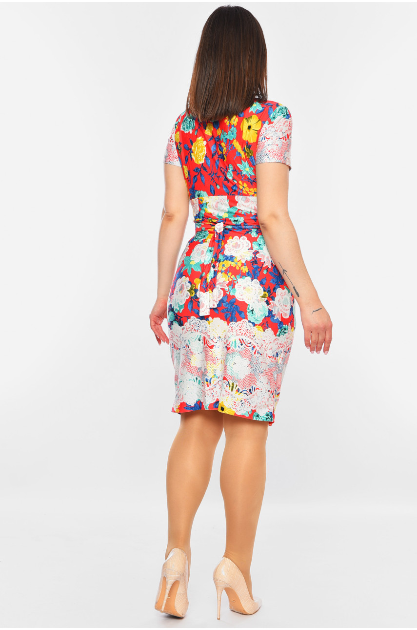 Платье женское красного цвета 199143 Платье женское красного цвета 199143