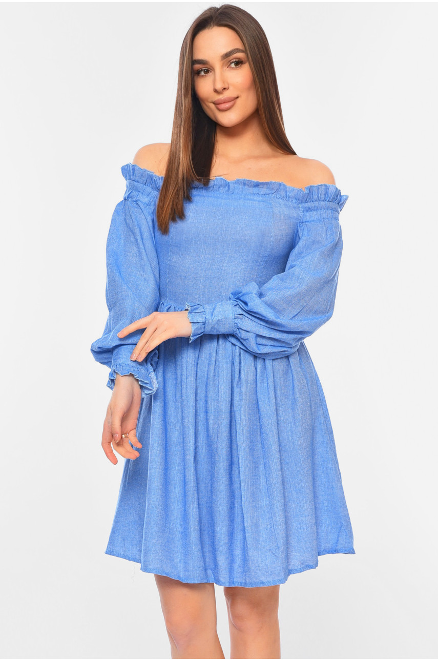 Платье женское голубого цвета 199152