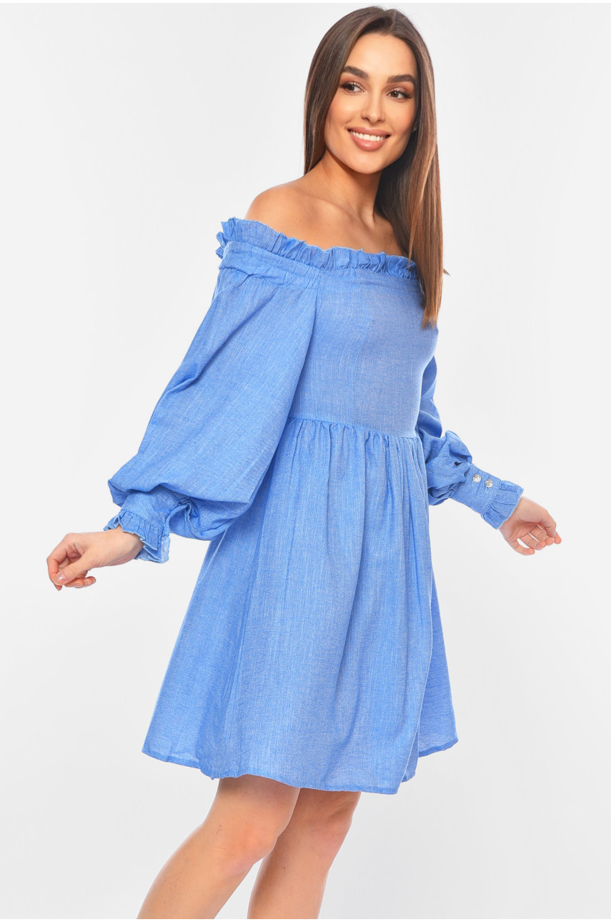 Платье женское голубого цвета 199152