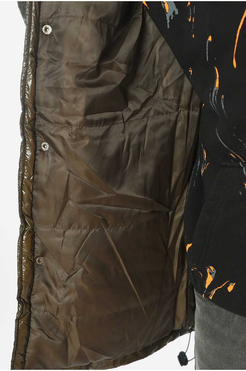 Куртка чоловіча зимова кольору хакі 303 199157 Куртка чоловіча зимова кольору хакі 303 199157