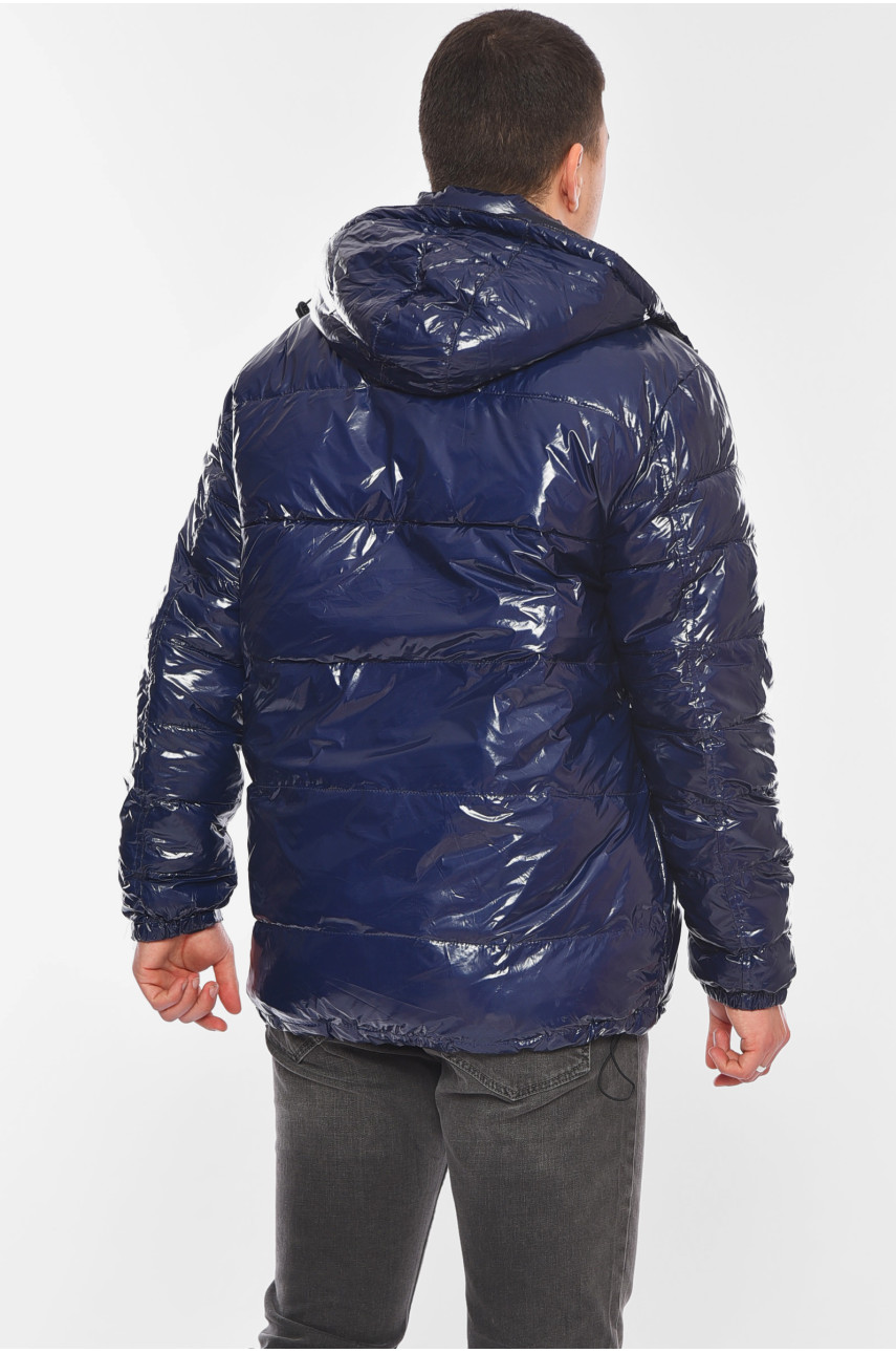 Куртка мужская зимняя темно-синего цвета 303 199158 Куртка мужская зимняя темно-синего цвета 303 199158