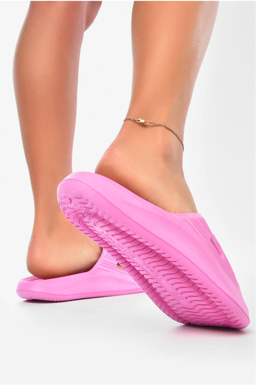 Шлепанцы пена женские розового цвета Мишка 199168