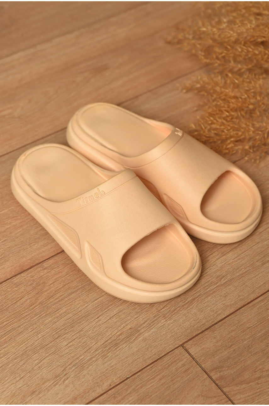 Шльопанці піна жіночі персикового кольору С-11 199189