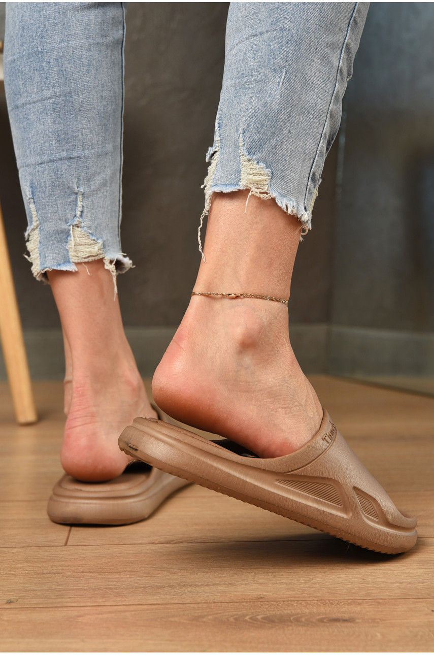 Шлепанцы пена женские цвета мокко С-11 199190