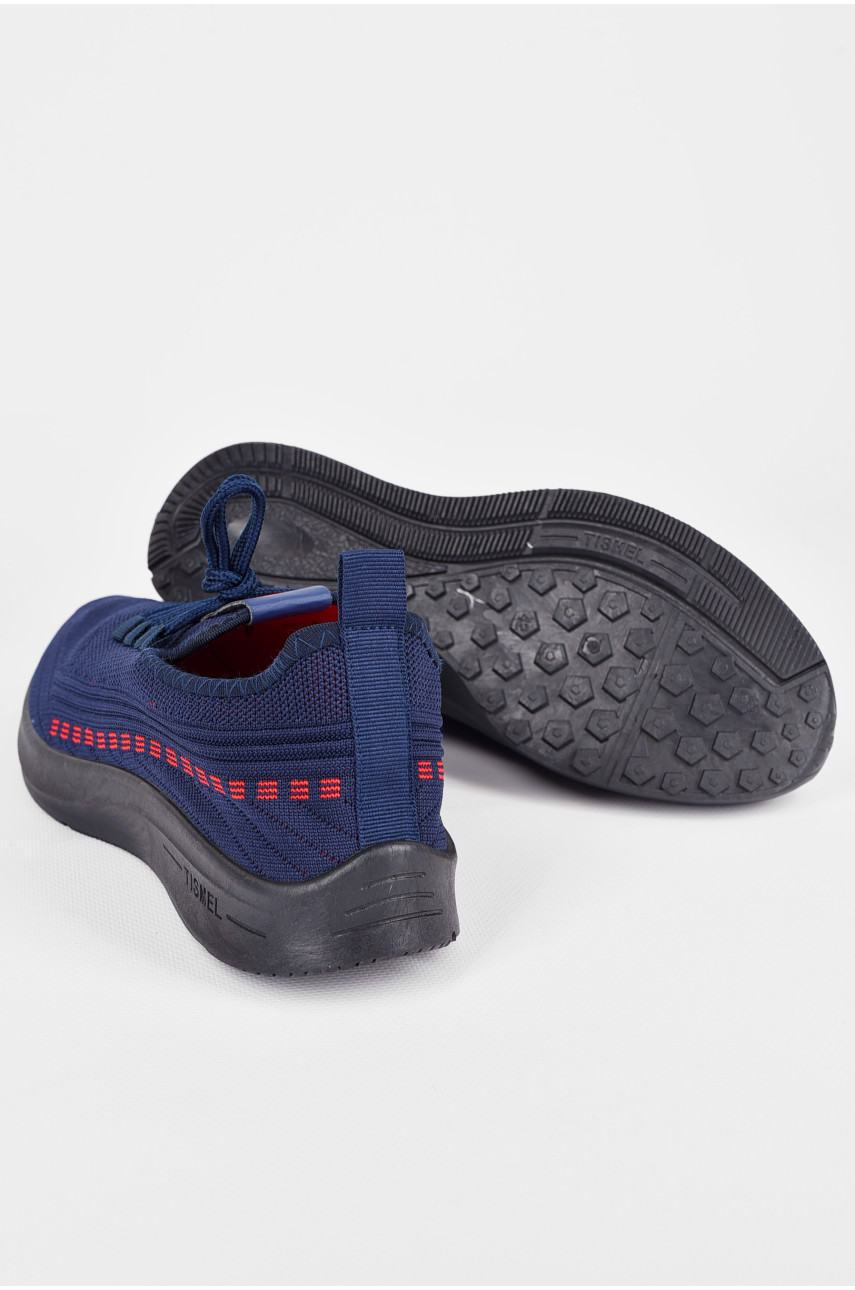 Кросівки чоловічі текстиль синього кольору з червоними вставками КМ-01D r 199215 Кросівки чоловічі текстиль синього кольору з червоними вставками КМ-01D r 199215