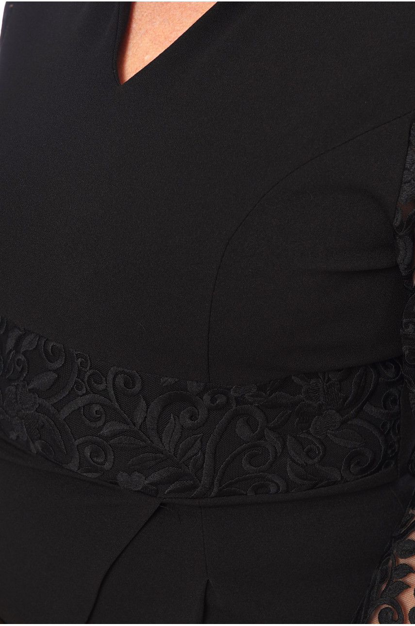 Сукня жіноча батальна чорного кольору 237 199254 Сукня жіноча батальна чорного кольору 237 199254