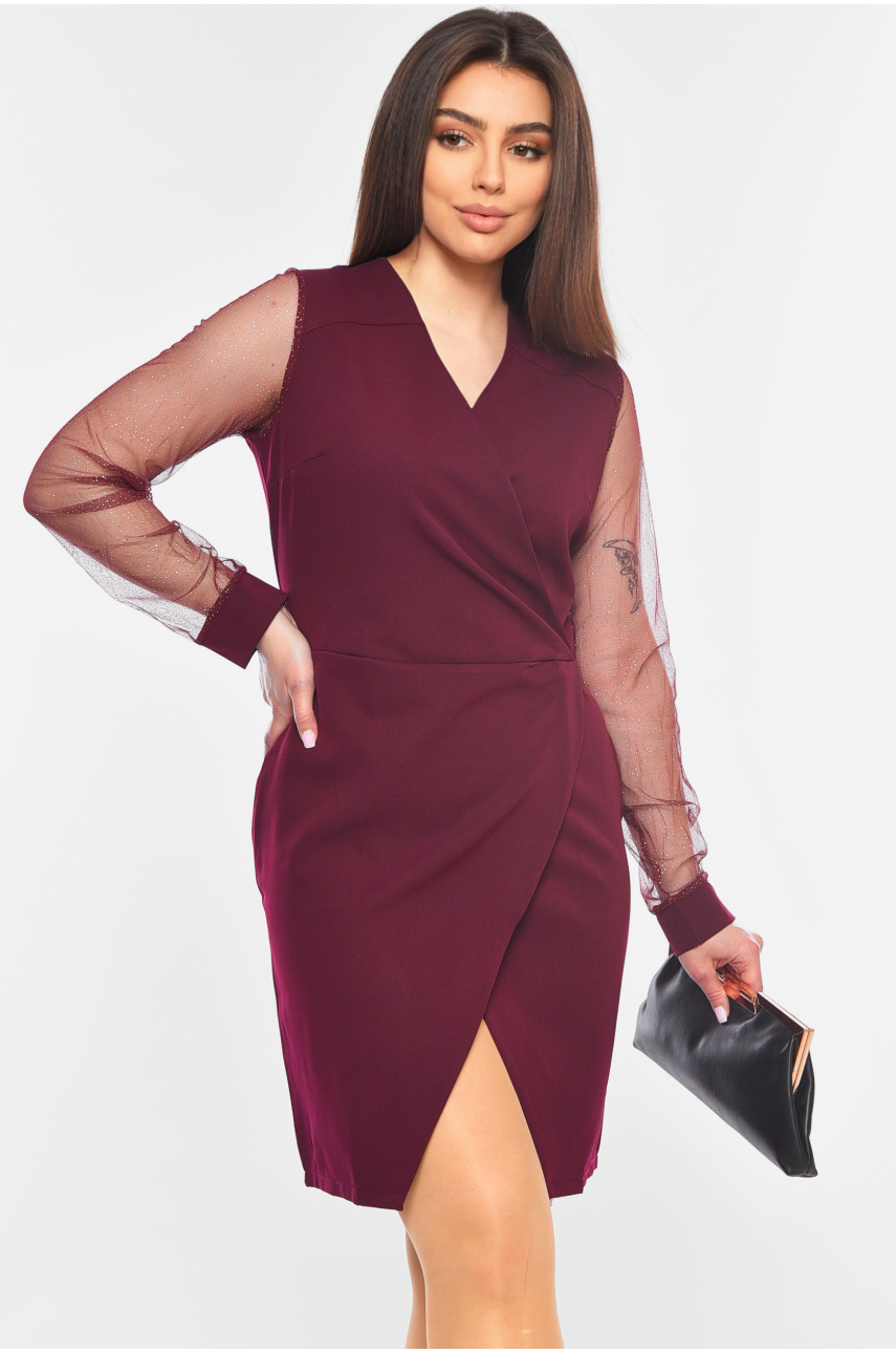 Сукня жіноча напівботальна фіолетового кольору 145 199268