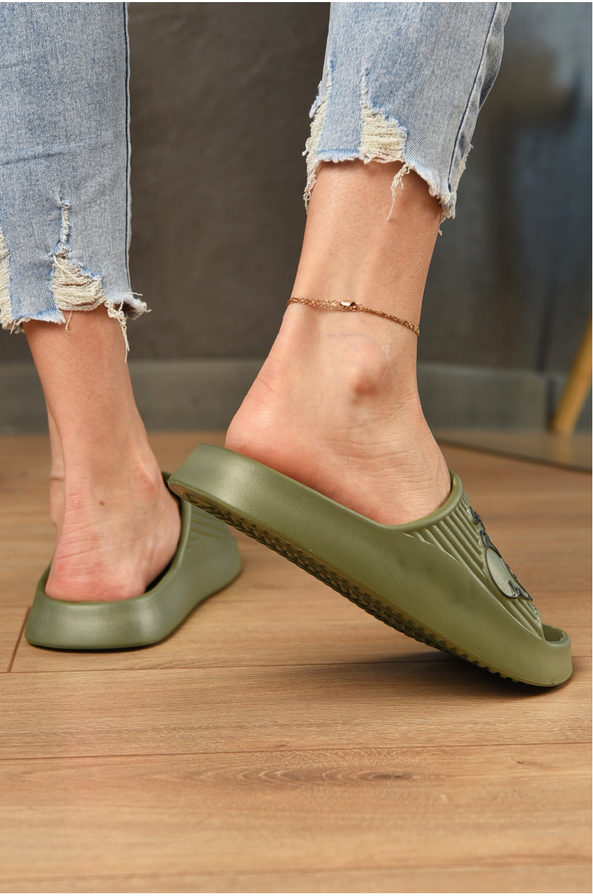 Шльопанці піна жіночі кольору хакі 104 199277 Шльопанці піна жіночі кольору хакі 104 199277