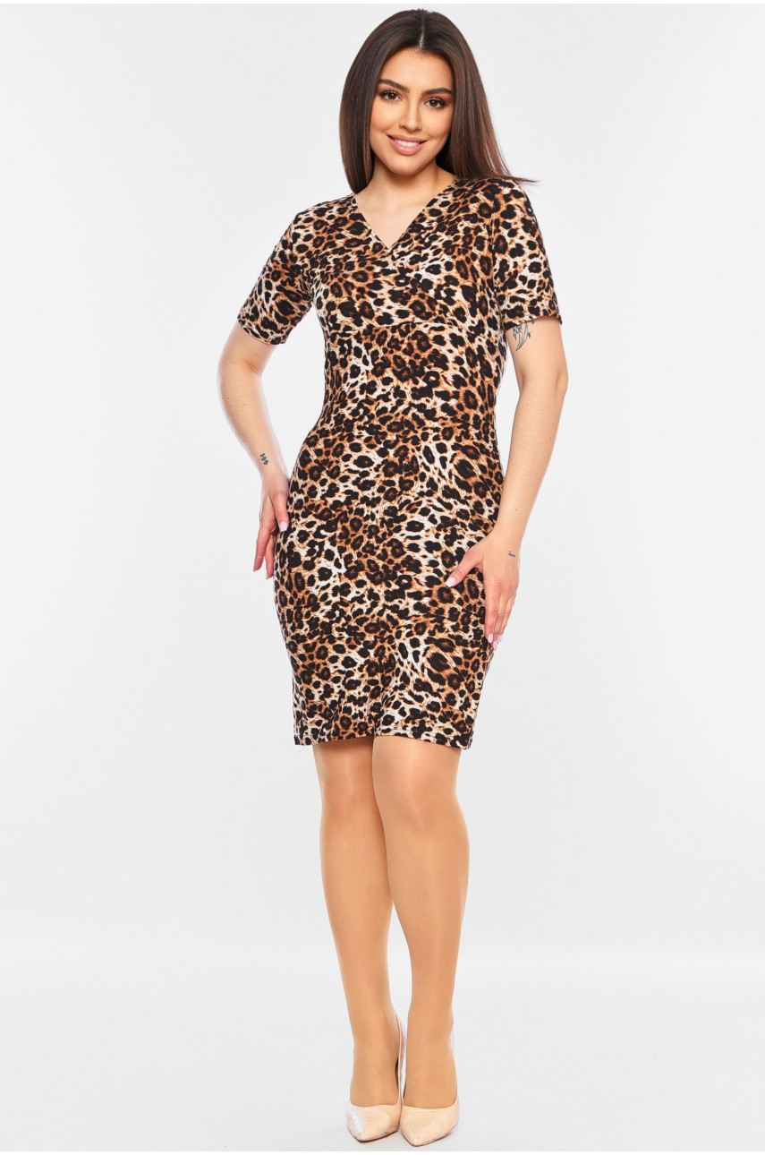 Сукня жіноча коричневого кольору 161 199296