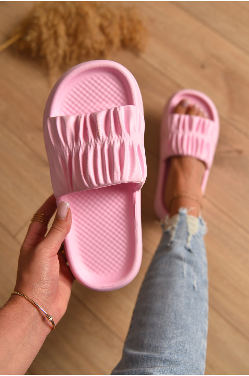 Шлепанцы пена женские светло-розового цвета ПЖ-51 199297 Шлепанцы пена женские светло-розового цвета ПЖ-51 199297