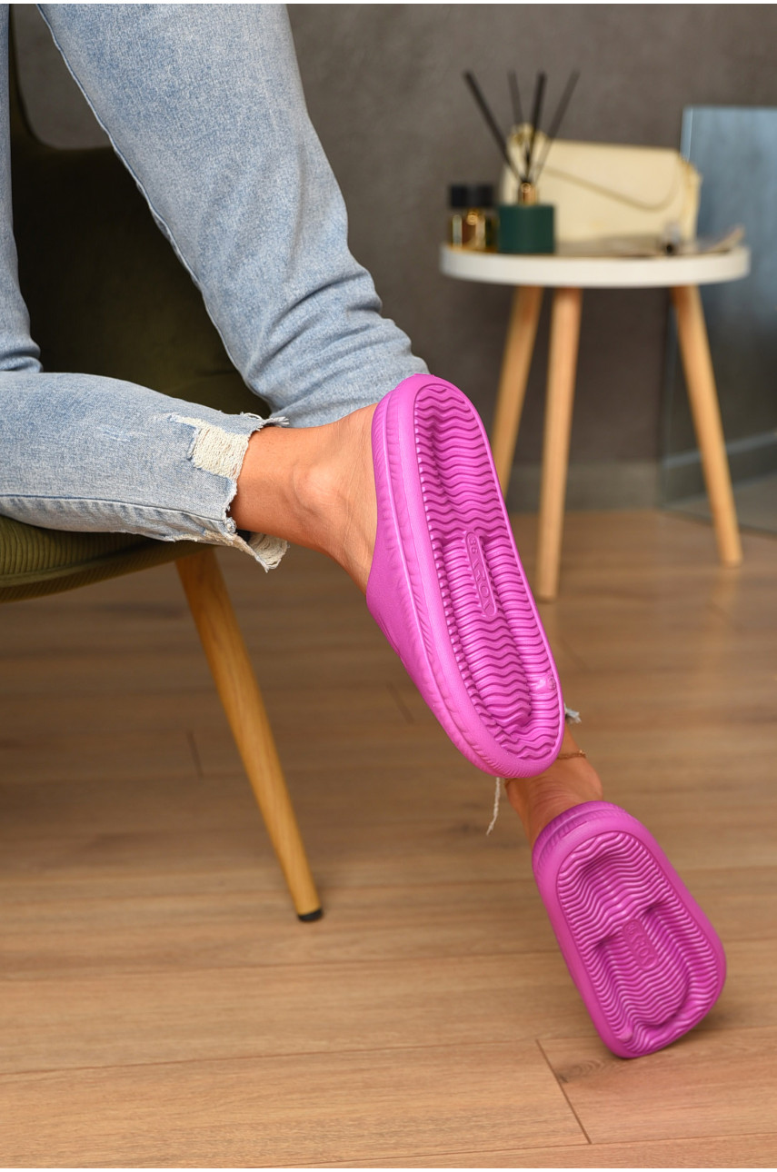 Шлепки пена женские цвета фуксии С-101 199300