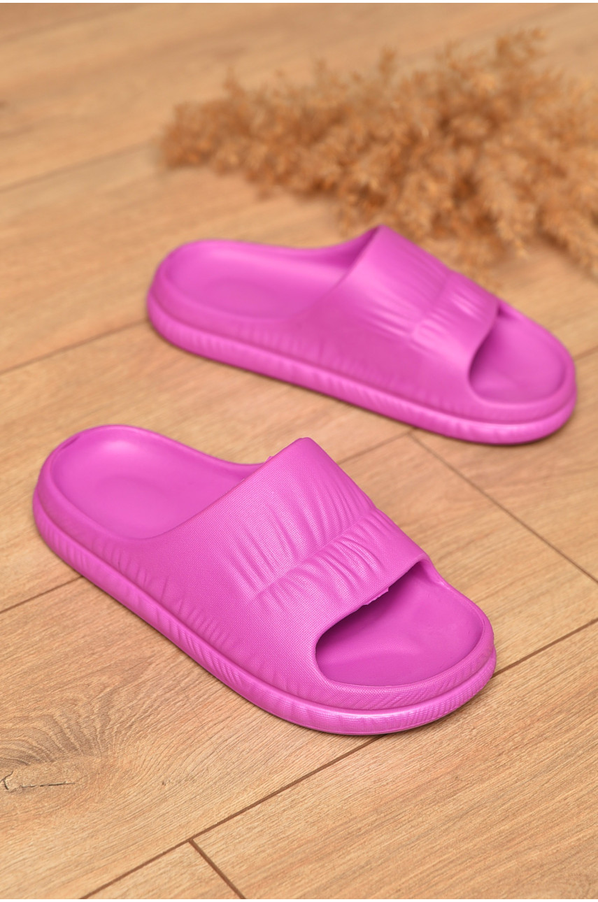 Шлепки пена женские цвета фуксии С-101 199300
