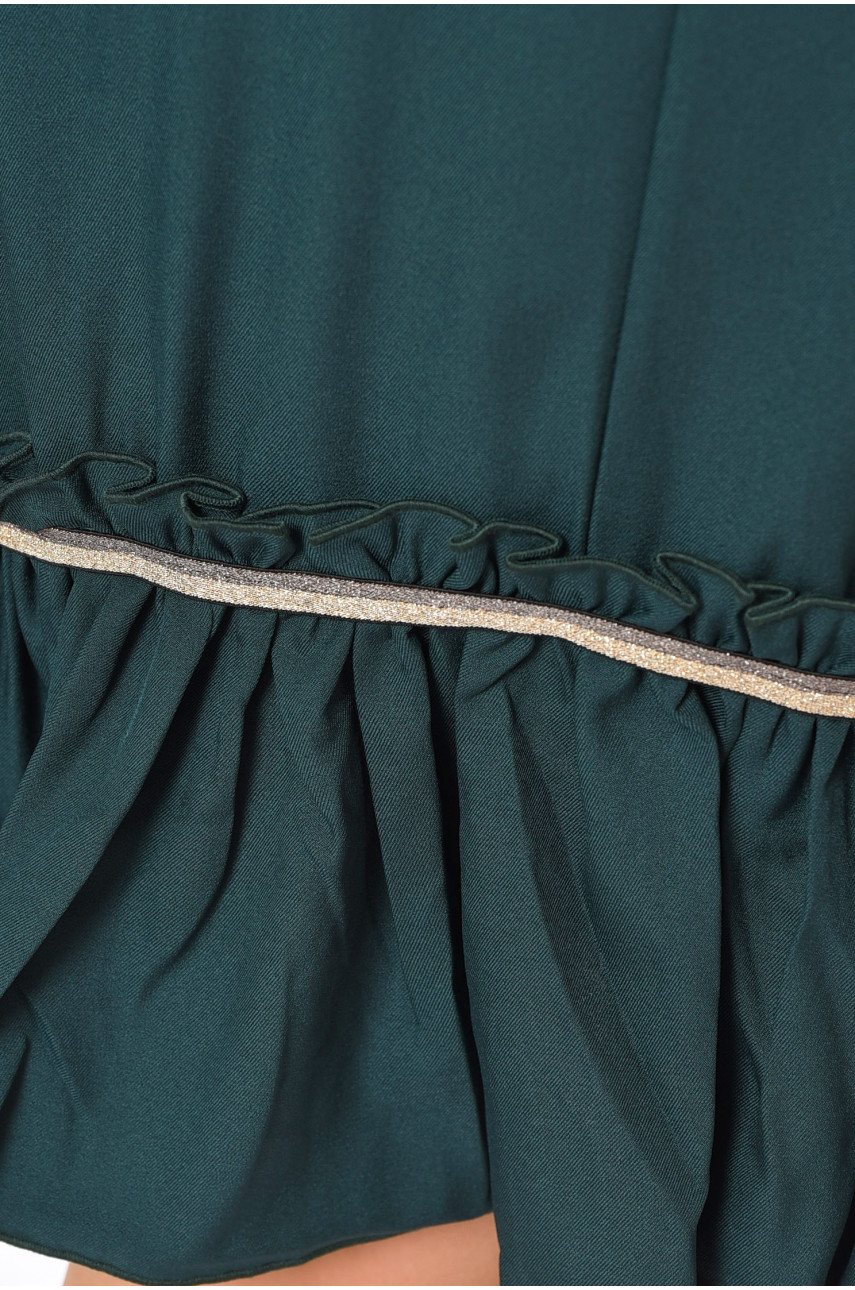 Сукня жіноча батальна зеленого кольору 223 199308