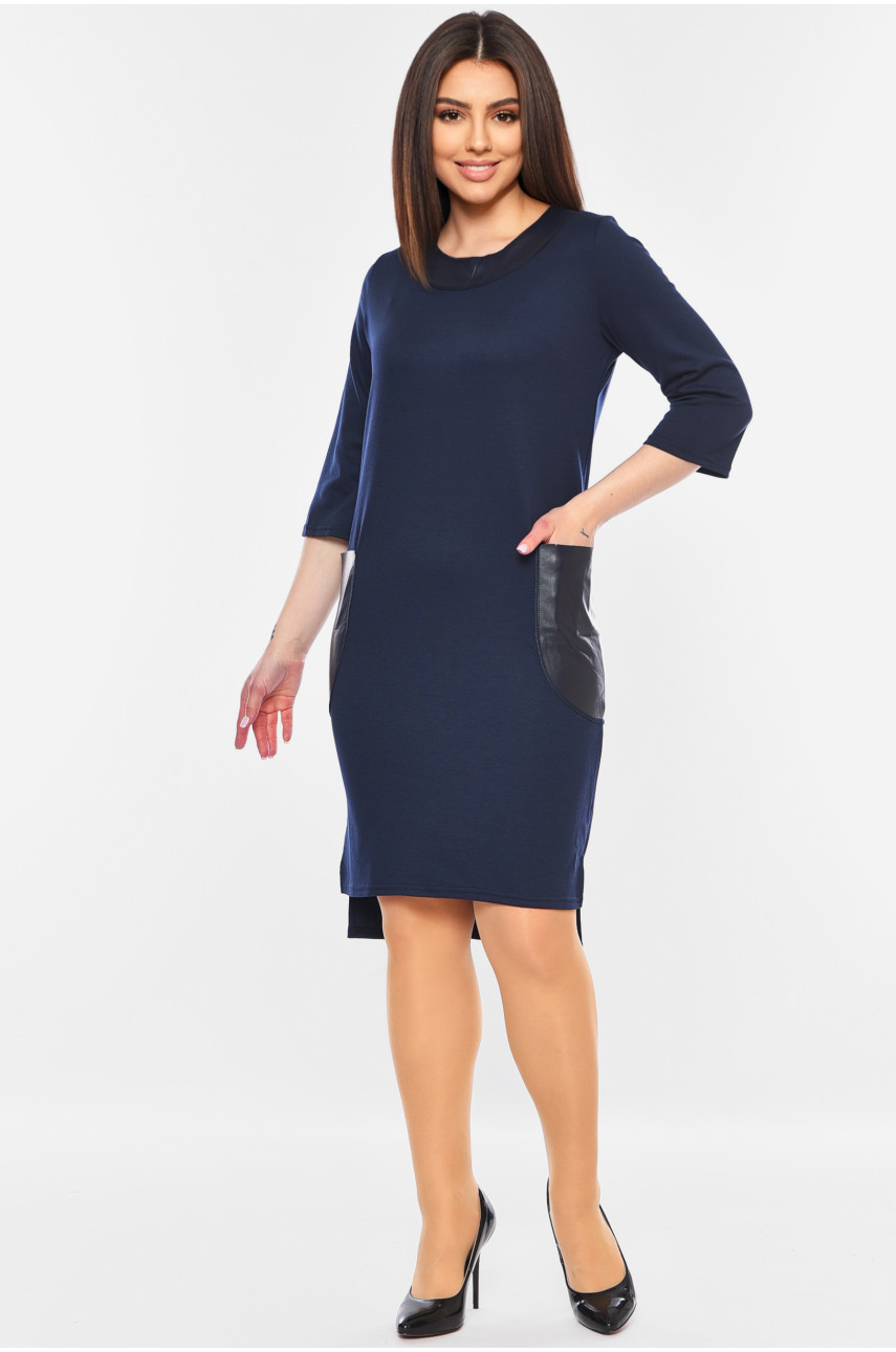 Сукня жіноча темно-синього кольору 500 199313 Сукня жіноча темно-синього кольору 500 199313