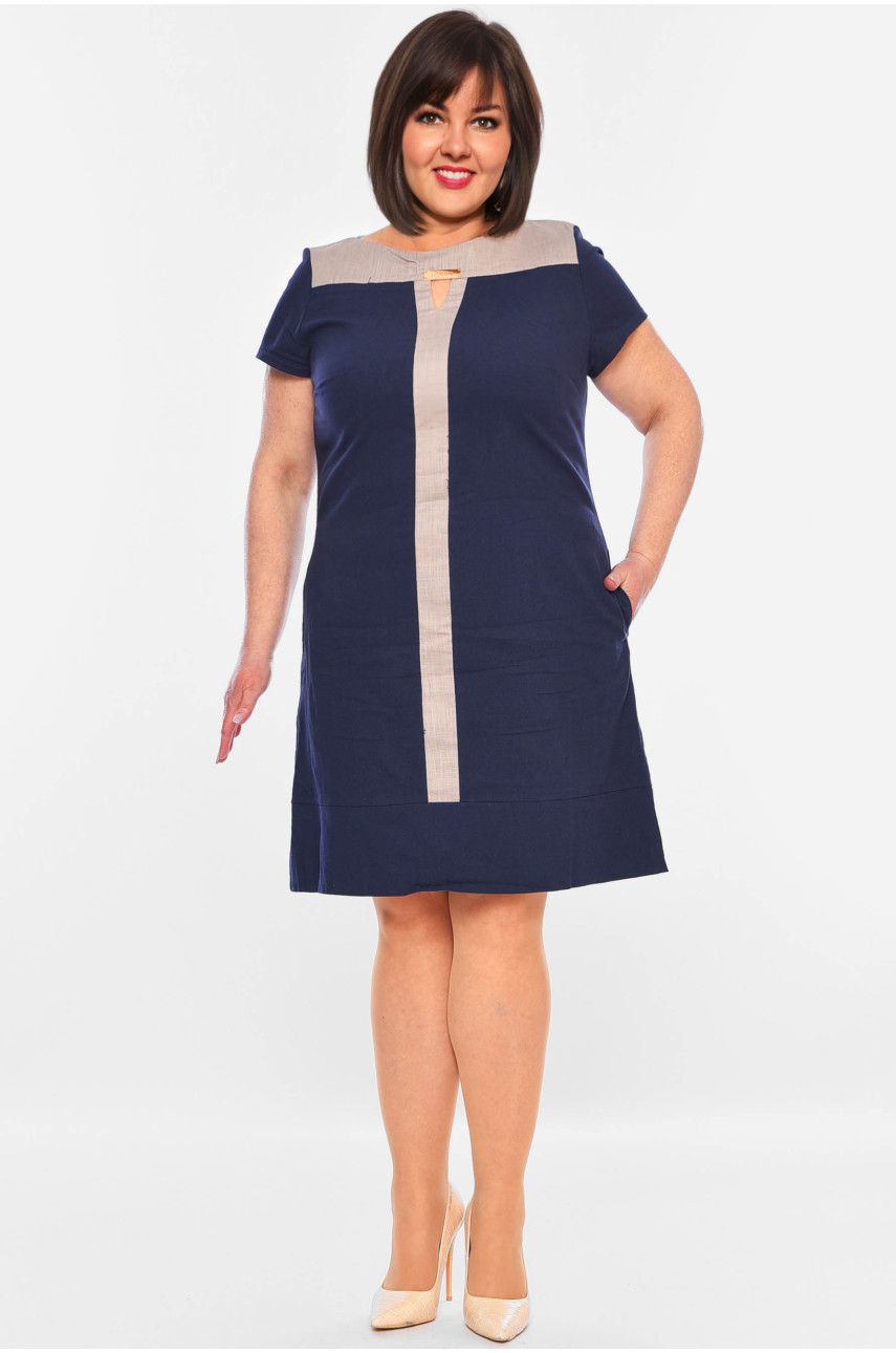 Сукня жіноча темно-синього кольору 199316 Сукня жіноча темно-синього кольору 199316