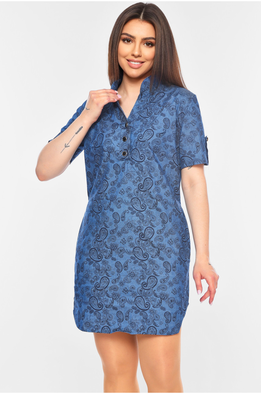 Сукня жіноча синього кольору 027 199320